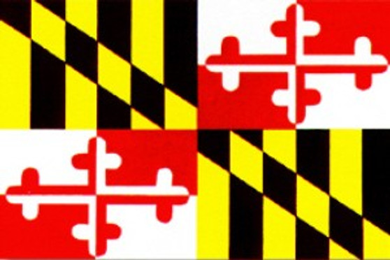 Maryland 12 x 18in Solar-MaxDyed Nylon Outdoor Flag