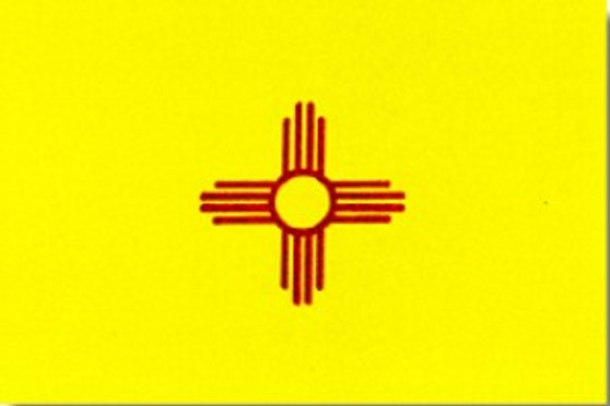 New Mexico 6 X10' Solar-Max Dyed outdoor nylon flag