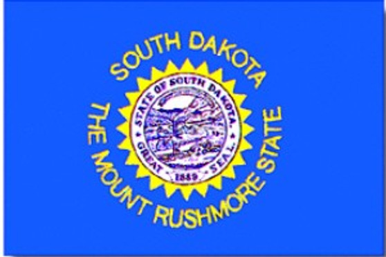 South Dakota 2 X 3' Solar-Max Dyed Nylon Outdoor Flag