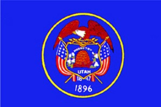 Utah 12x18" Solar-Max Dyed Nylon Outdoor Flag