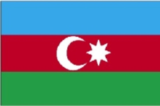 Azerbaijan 2X3' Solar-Max Dyed Nylon Outdoor Flag