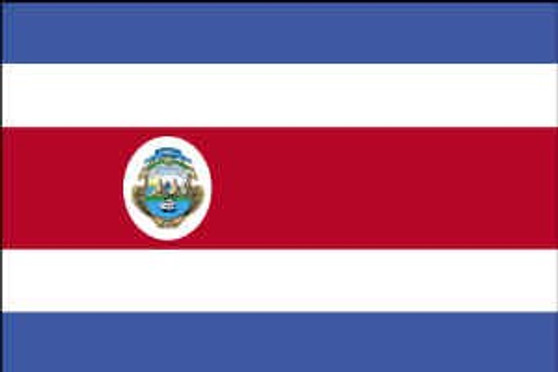 Costa Rica 3X5' Solar-Max Dyed Nylon Outdoor Flag