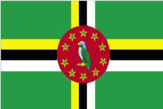 Dominica 3X5' Solar-Max Dyed Nylon Outdoor Flag