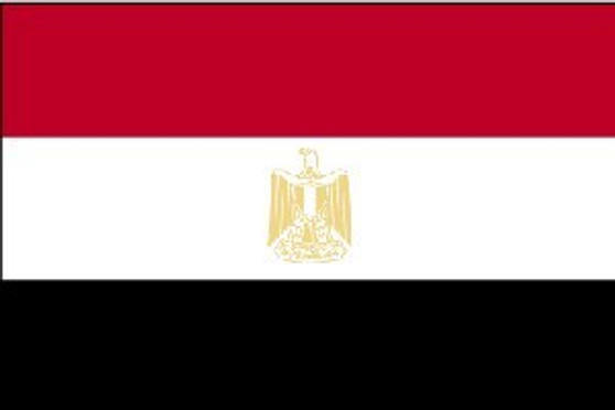 Egypt 3X5' Solar-Max Dyed Nylon Outdoor Flag