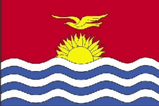 Kiribati 3X5' Solar-Max Dyed Nylon Outdoor Flag