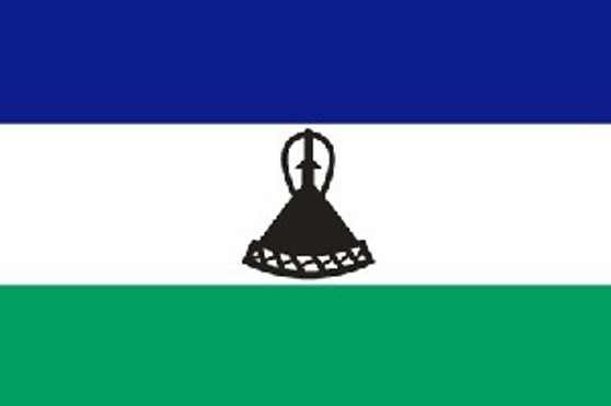 Lesotho 2X3' Solar-Max Dyed Nylon Outdoor Flag