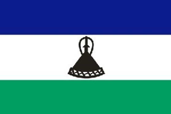 Lesotho 3X5' Solar-Max Dyed Nylon Outdoor Flag