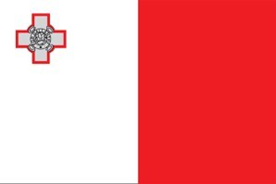 Malta 2X3' Solar-Max Dyed Nylon Outdoor Flag