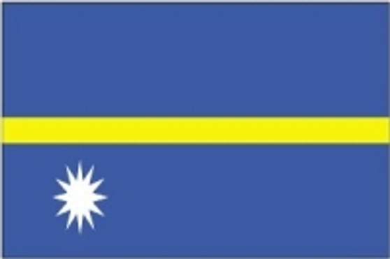 Nauru 2X3' Solar-Max Dyed Nylon Outdoor Flag