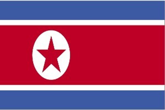 North Korea 3X5' Solar-Max Dyed Nylon Outdoor Flag