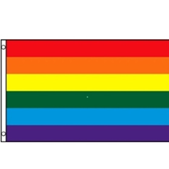 Rainbow Flag, 3X5' Sewn Nylon Rainbow Flag, 3X5' Sewn Nylon