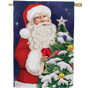Christmas holiday, polyester suede weatherproof flag, brilliant colors, fade-resistant