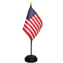 US  4x6" Silky Rayon, Printed Flag