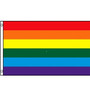 Rainbow Flag, 3X5' Sewn Nylon Rainbow Flag, 3X5' Sewn Nylon