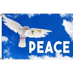 Peace dove flag -  Österreich