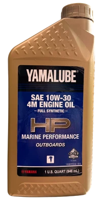 NEW YAMAHA MARINE FULL SYNTHETIC 10W30 ENGINE OIL QUART     QBL-10W30-FS-12
