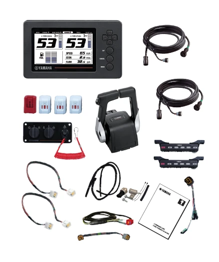 Command Link Mechanical Kit - Twin Engine Kit WITH 1 Information Station Display and a Premium 704 Binnacle Control     6YC-0E83C-20-00