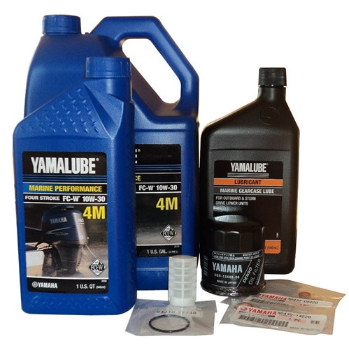 10W30 SINGLE ENGINE KIT FOR F75, F80, F90, F100 2002-2004 100 HOUR MAINTENANCE KIT (CLICK FOR MODEL SPECIFIC DETAILS)     F100HRKT7590115-13