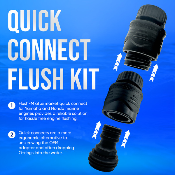 YAMAHA OUTBOARD FLUSH QUICK CONNECT  FY-BLK