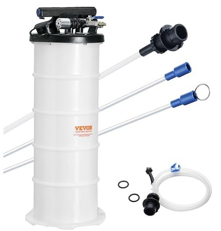 VEVOR 6.5L PNEUMATIC MANUAL VACUUM EVACUATION OIL EXTRACTOR PUMP FOR AUTOMOTIVE FLUIDS