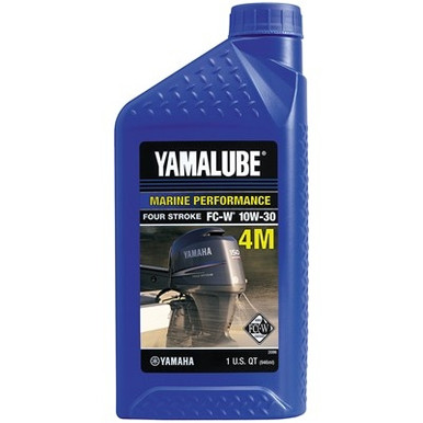 YAMALUBE FOUR STROKE 10W30 OUTBOARD OIL 32 OZ.