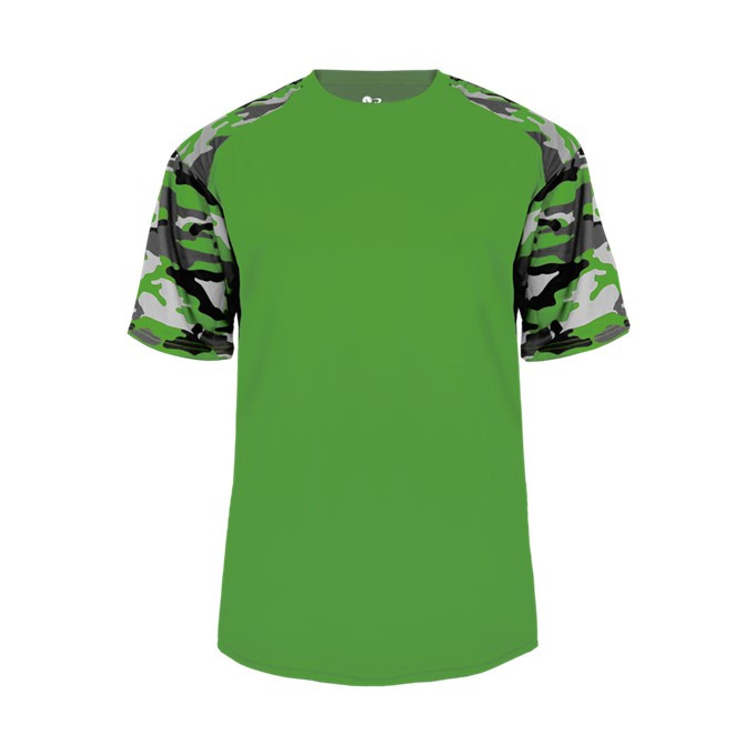 2141 Badger Sport Camo Sport Youth Tee