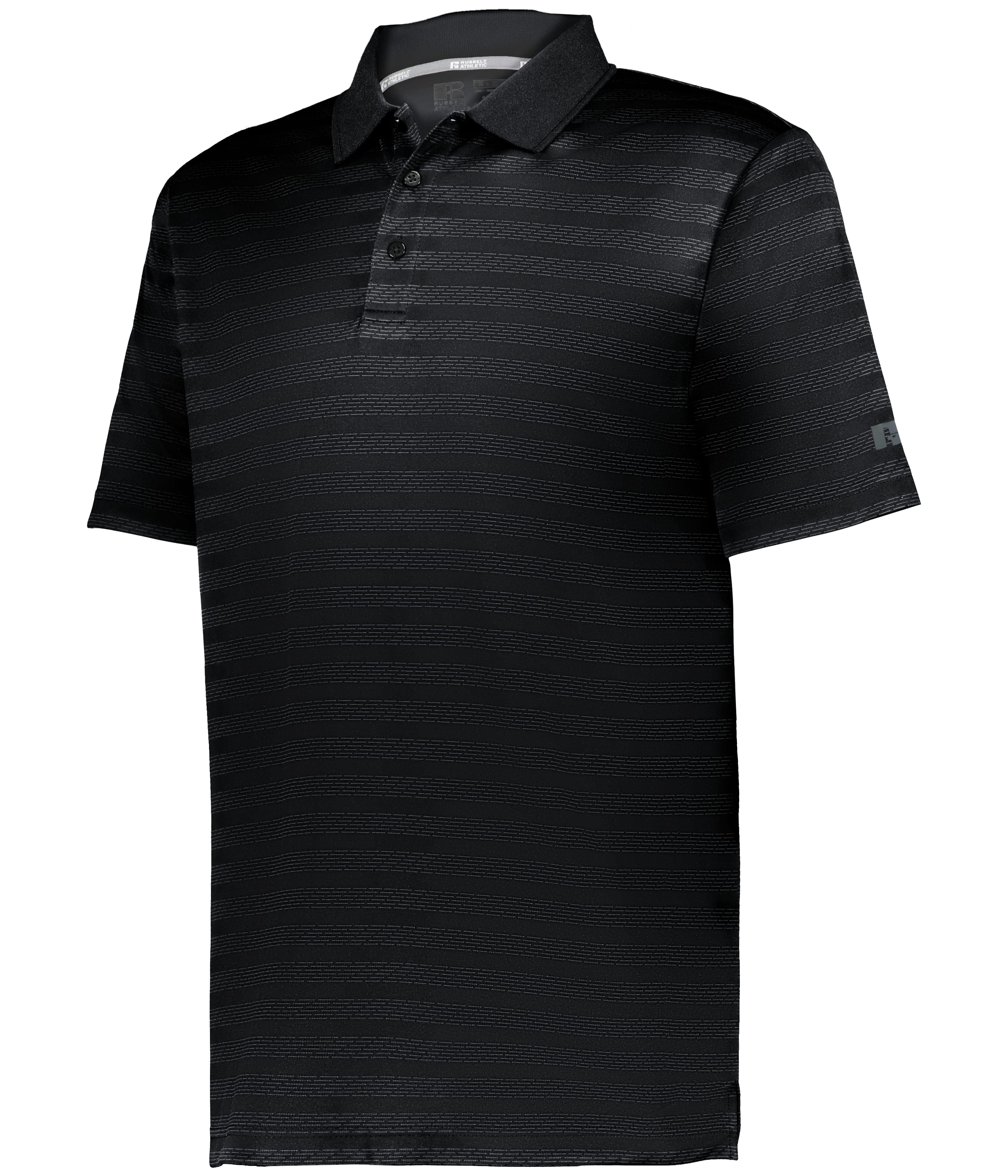 R05JQM Russell Sideline Striped Polo