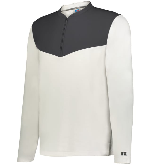 R03GKM Russell Sideline Grid 1/4 Zip Pullover