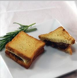 House braised short rib and cave aged Fontina cheese layered between crisped Pullman-style brioche.


Units/case: 100
