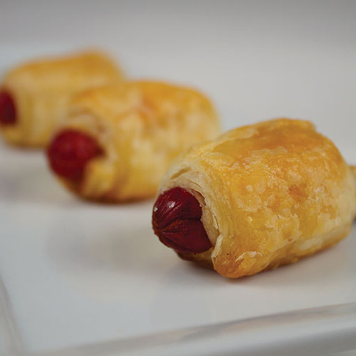The traditional cocktail-sized all beef franks wrapped in a flaky puff pastry roll.


Units/case: 100
