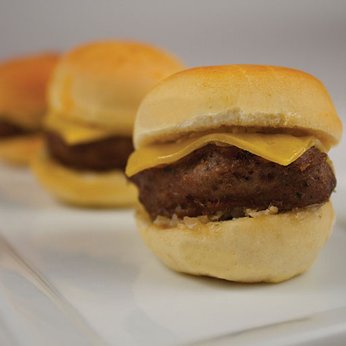 Mini American Wagyu Beef Burger w/ American Cheese & Saute Onion