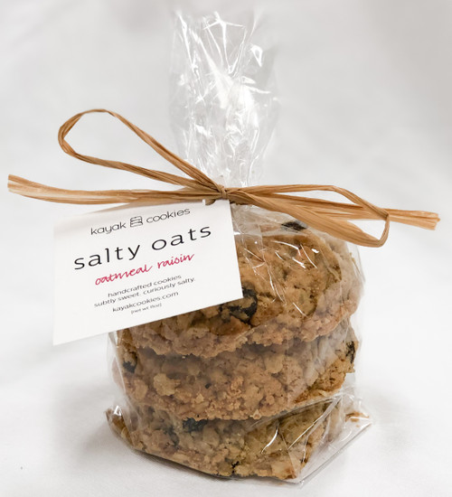 Kayak Cookies Oatmeal Raisin Salty Oats, 3pk