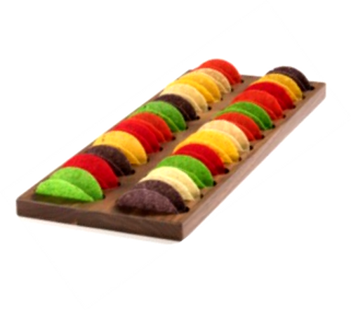 Mini Taco Shell Walnut 24-Spot Board *Special Order*
