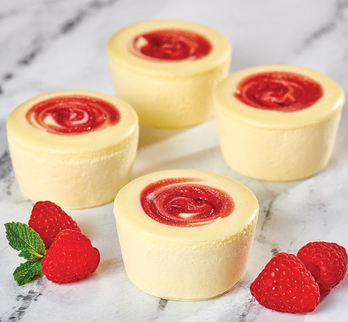 Junior's Cheesecake - Little Fellas, 4oz., Raspberry Swirl - GF*