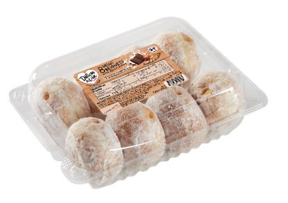 Delices de 7 Vallees Mini Chocolate Hazelnut Beignets, 8pk