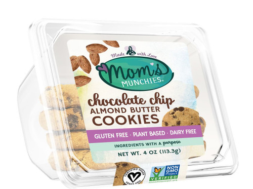 Mom's Munchies Chocolate Chip Almond Butter Bites, Clamshell