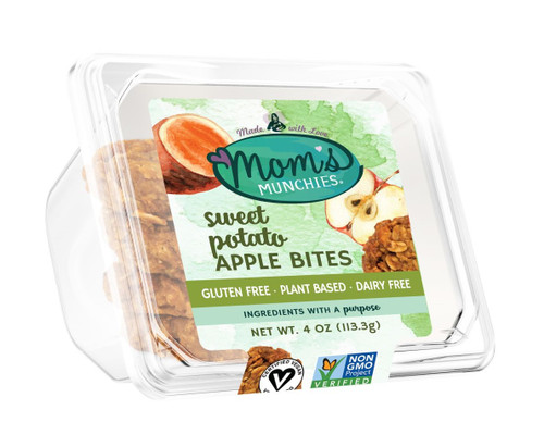 Mom's Munchies Sweet Potato Apple Bites, Clamshell