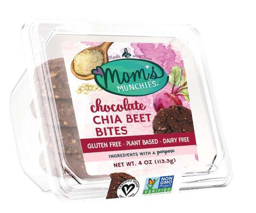 Mom's Munchies Chocolate Chia Beet, Clamshell *Special Order*