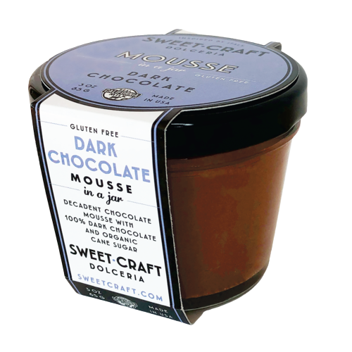 Sweet Craft Dark Chocolate Mousse in a Jar