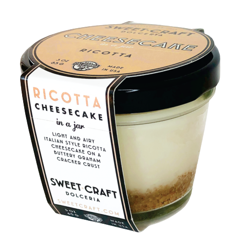 Sweet Craft Ricotta Cheesecake in a Jar