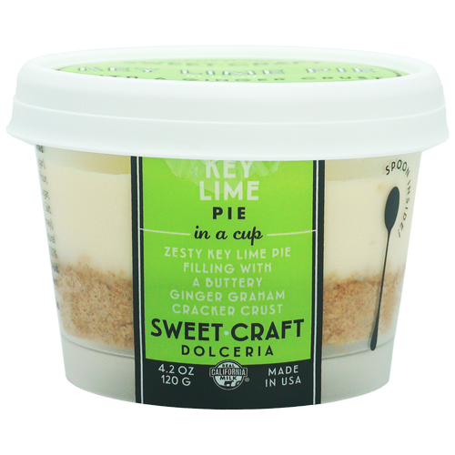 Sweet Craft Key Lime Pie in a Plastic Cup (w/ spoon)