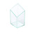 Emerald Diamond Verrine 1.6" x 1.6" x 3"  2oz  *Special Order*