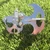 The Gravity XS stainless steel grappling hook on green grass