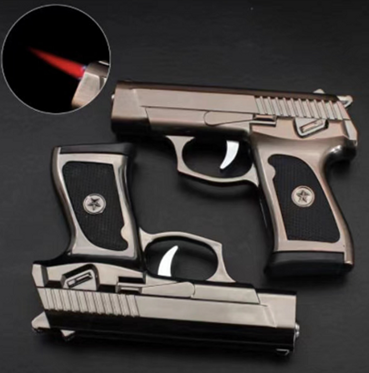 2850 Silver Gun Lighter