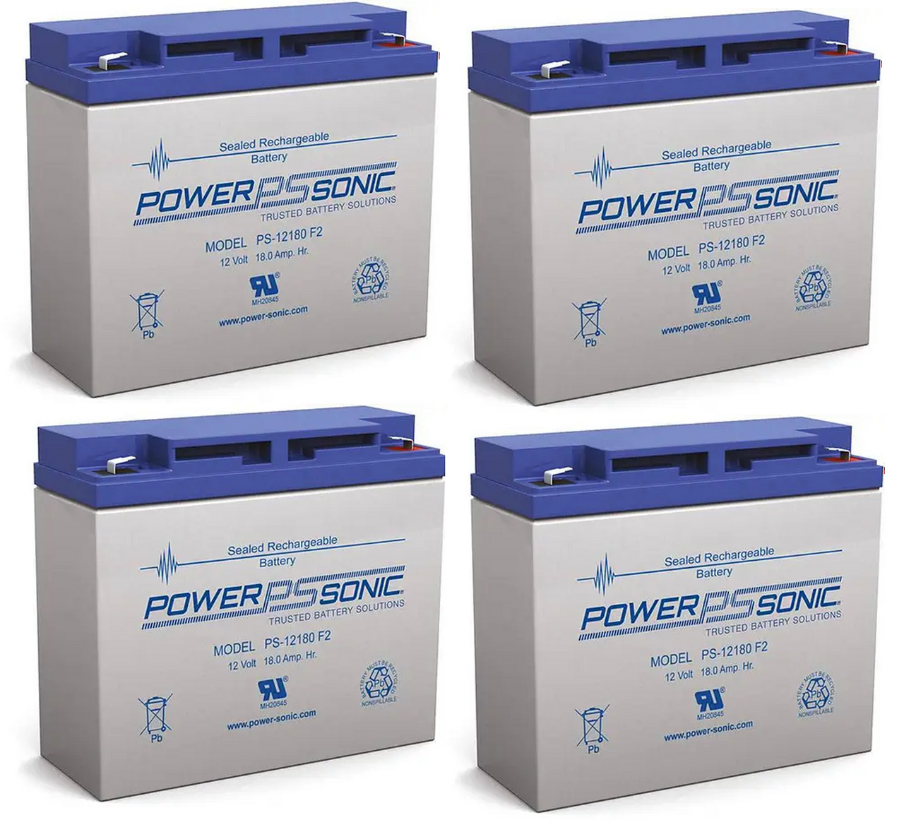 Power-Sonic PS-12180 F2 12V 18Ah Battery | thebattery.com