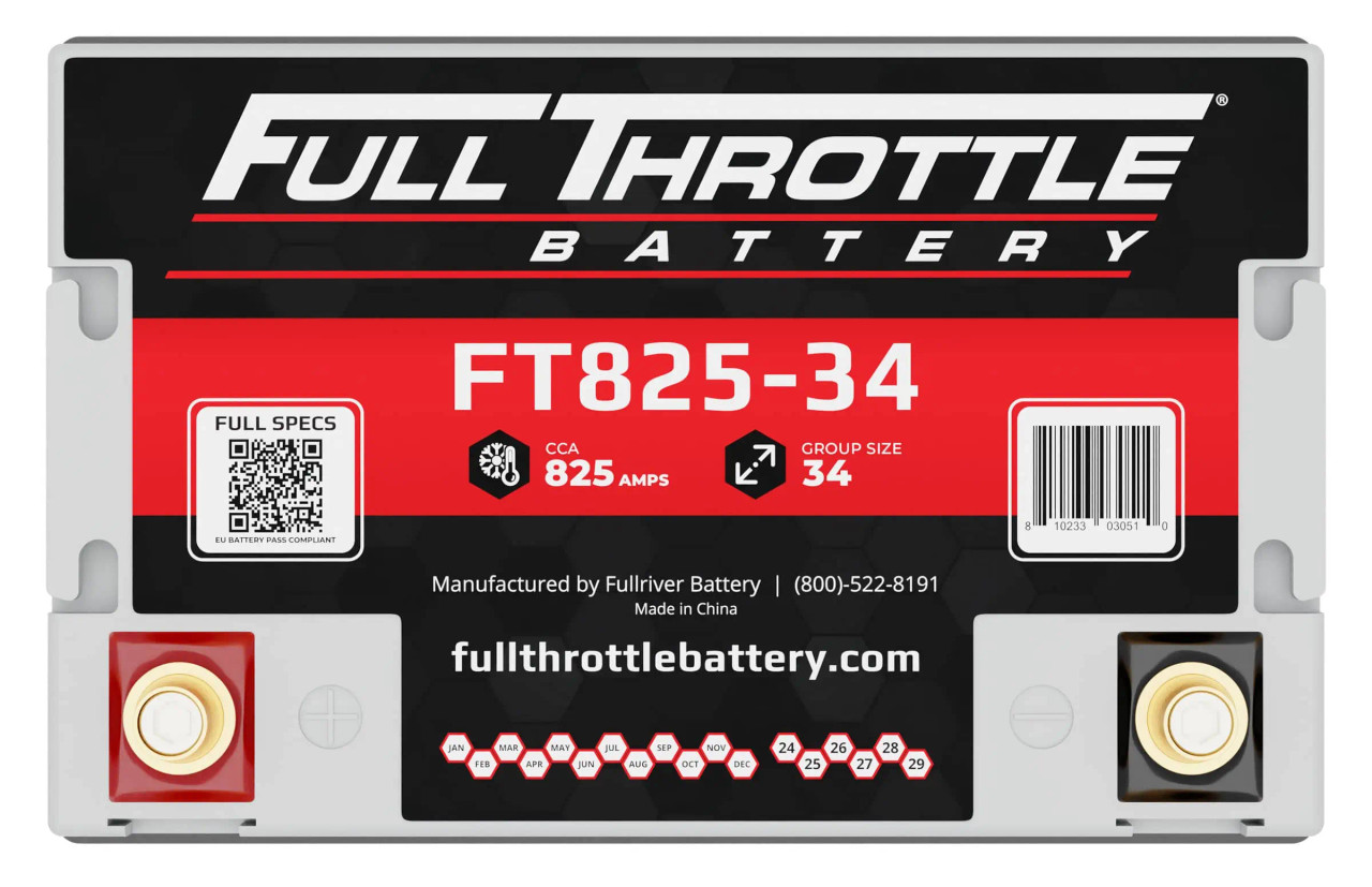 Fullriver FT825-34 65Ah 825 CCA Battery | thebattery.com