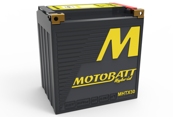 MotoBatt MHTX30 12V 34 Ah 650 CCA M6 Hybrid Lithium Battery - replaces GYZ32HL YTX30 YTX30L YTX30BS YTX30HBS YTX30LBS YTX30HLBS YIX30LPW YTX30HLPW YIX30L YIX30 YB16B YB16B2 YB30CLB YB30LB Y60N30LA Y60N30LB Y60N24A Y60N24ALB Y60N24LA Y60N24LA2