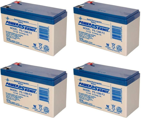 APC SmartUPS 2200 RMI3U 12V 9Ah SLA Replacement Battery - 4 Pack