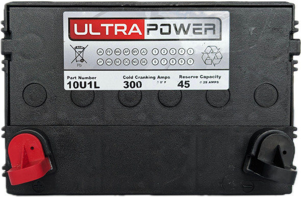 Maxpower-D 10U1L 12V 300 CCA Maintenance-Free Lawn & Garden Battery (Group U1L)