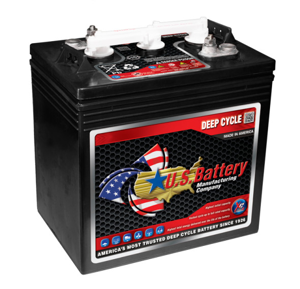U.S. Battery US-1800-XC2 Group GC2 6V 208 Ah Deep Cycle Flooded Battery